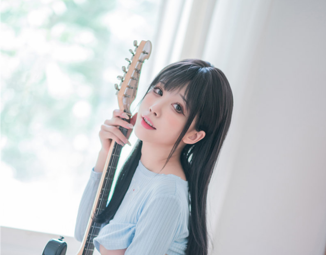 图片[1]-水淼aqua 吉他妹妹 [59P-61MB]-水淼aqua